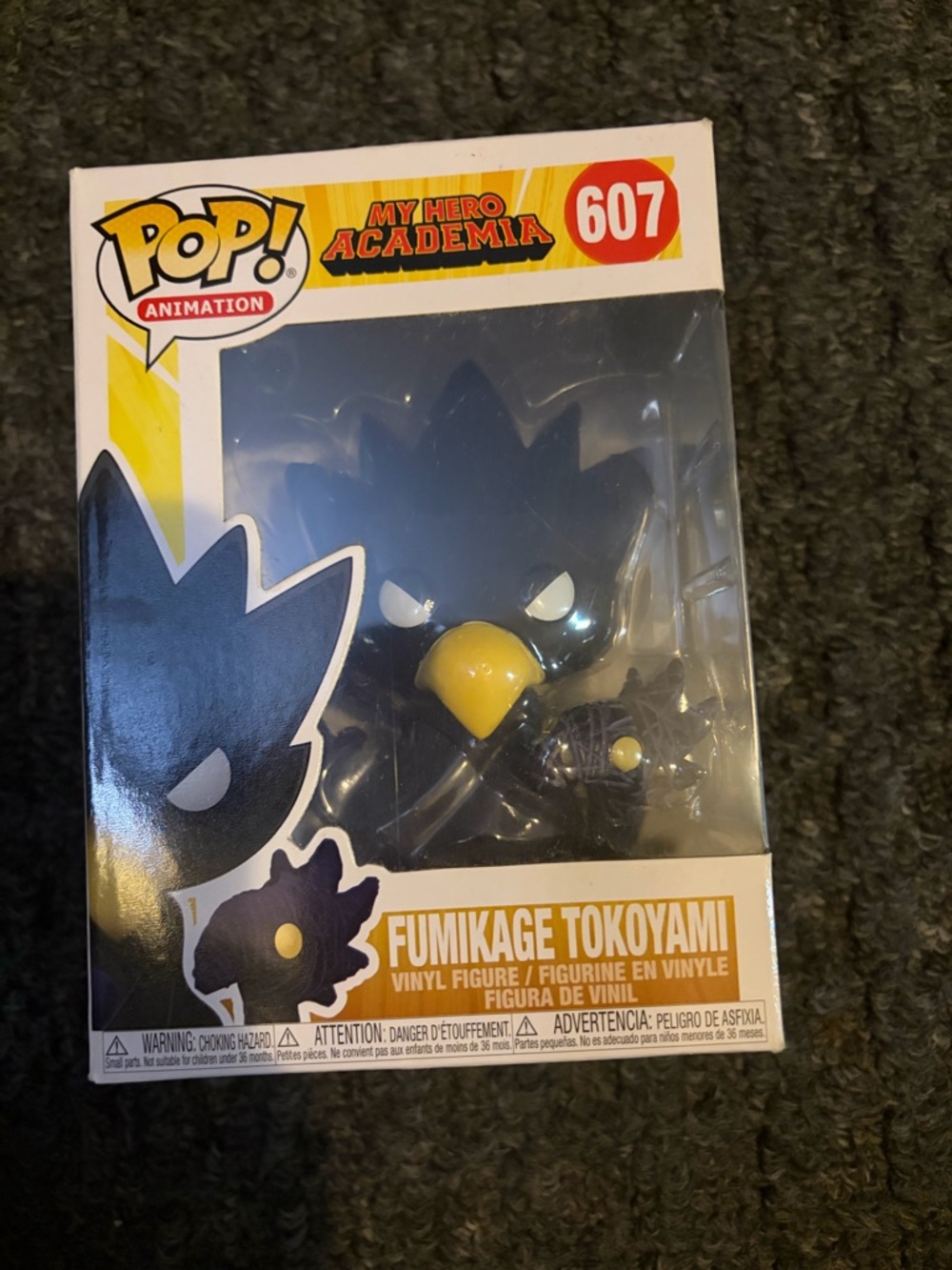 NIB funko pop animation my hero academia fumikage tokoyami #607